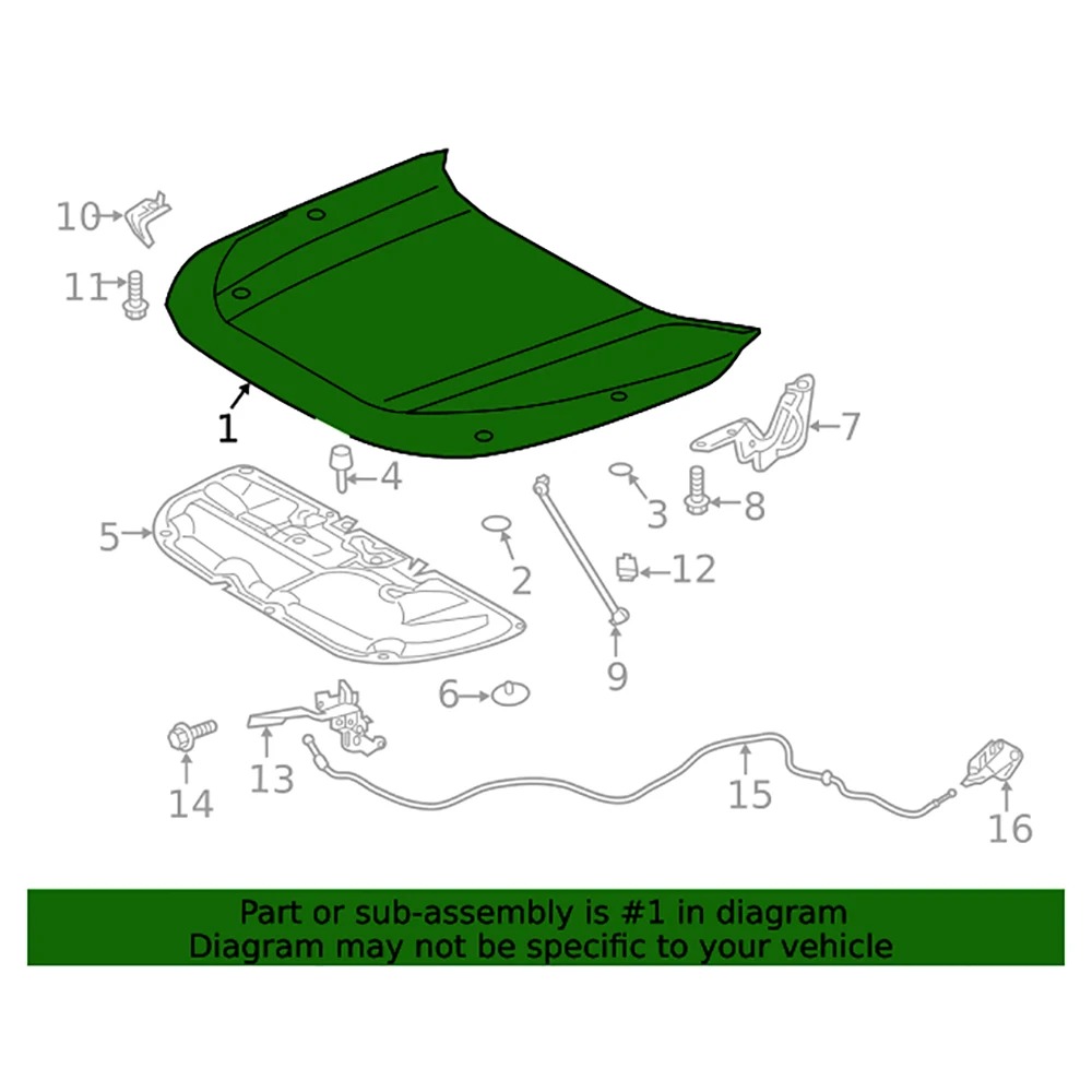 Hot Selling Replaced Aluminum Car Engine Hood Bonnet for RAV4 2019 to 2024 533010R080 53301-0R080